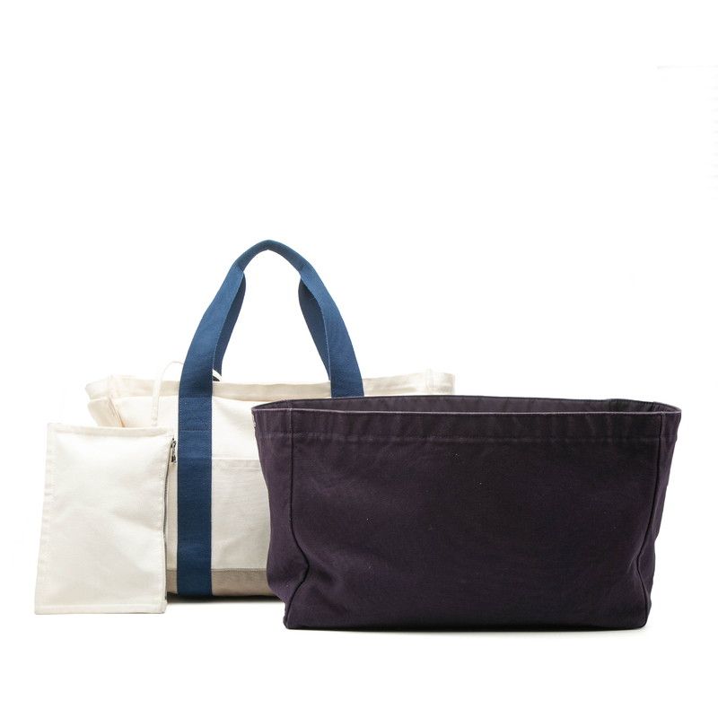 Hermes Adada Tote Mother's White Multicolor Canvas — view 6