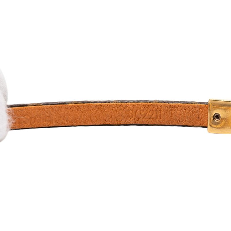 Louis Vuitton Monogram Say Yes Bracelet 17 Brown Gold Plated — view 4