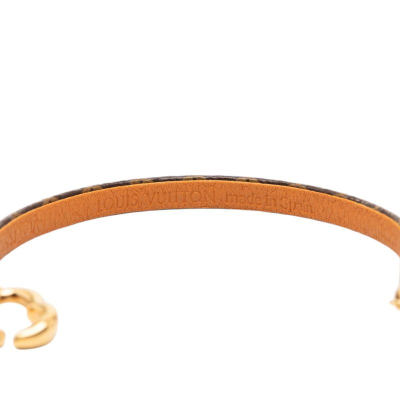 Louis Vuitton Monogram Say Yes Bracelet 17 Brown Gold Plated — view 6