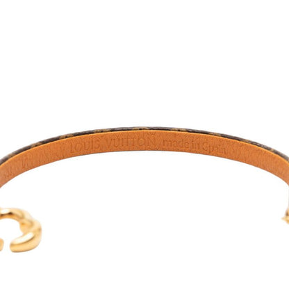 Louis Vuitton Monogram Say Yes Bracelet 17 Brown Gold Plated — view 6