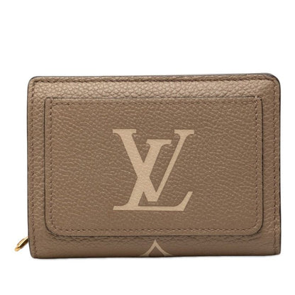 Louis Vuitton Monogram Empreinte Porte Feuille Bicolor Bifold Wallet Tourterelle