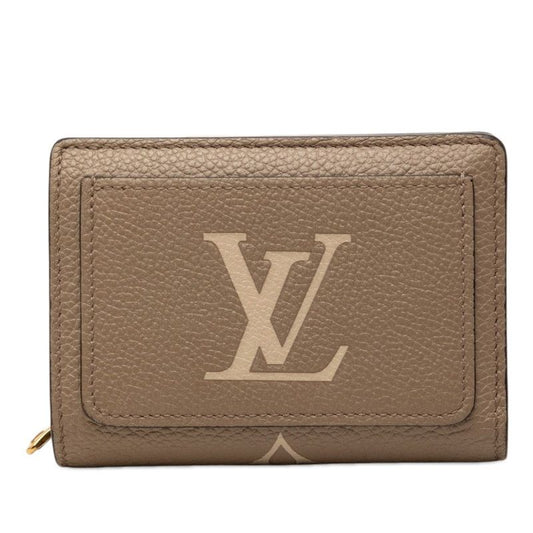 Louis Vuitton Monogram Empreinte Porte Feuille Bicolor Bifold Wallet Tourterelle