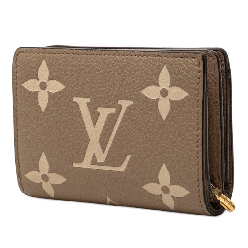 Louis Vuitton Monogram Empreinte Porte Feuille Bicolor Bifold Wallet Tourterelle — view 2