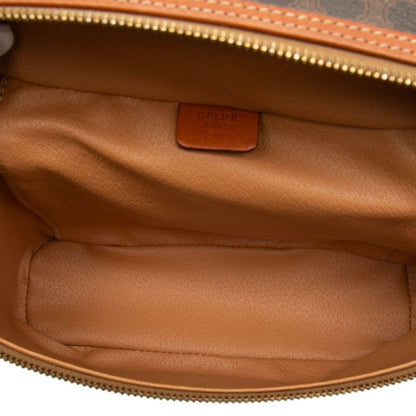 Celine Macadam Handbag Vanity Bag Brown Leather — view 4