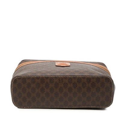 Celine Macadam Handbag Vanity Bag Brown Leather — view 3
