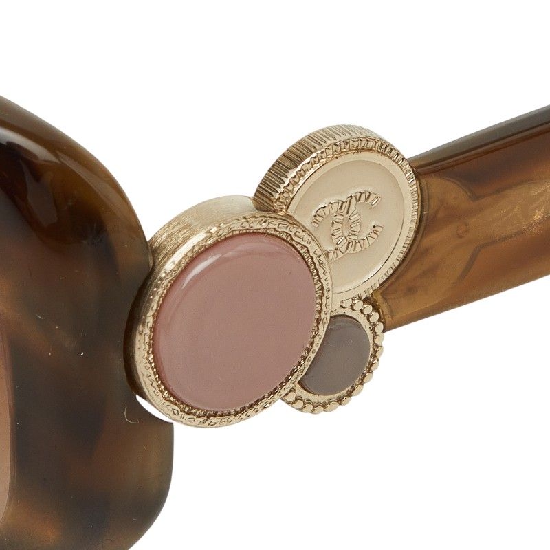 Chanel CC Logo Sunglasses 58 a Brown Acetate 1- Eyewear — view 4