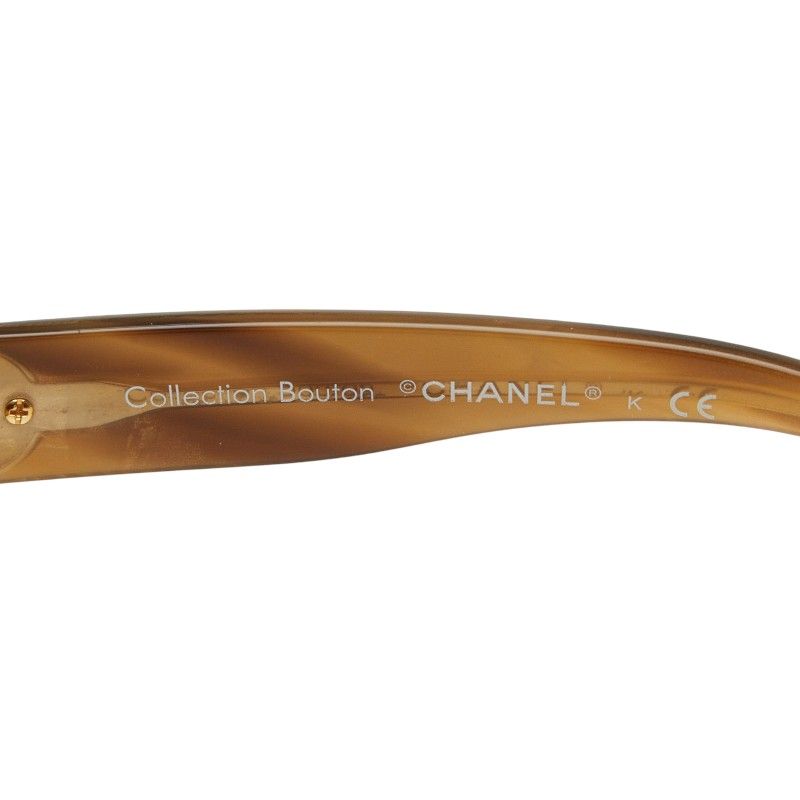 Chanel CC Logo Sunglasses 58 a Brown Acetate 1- Eyewear — view 6