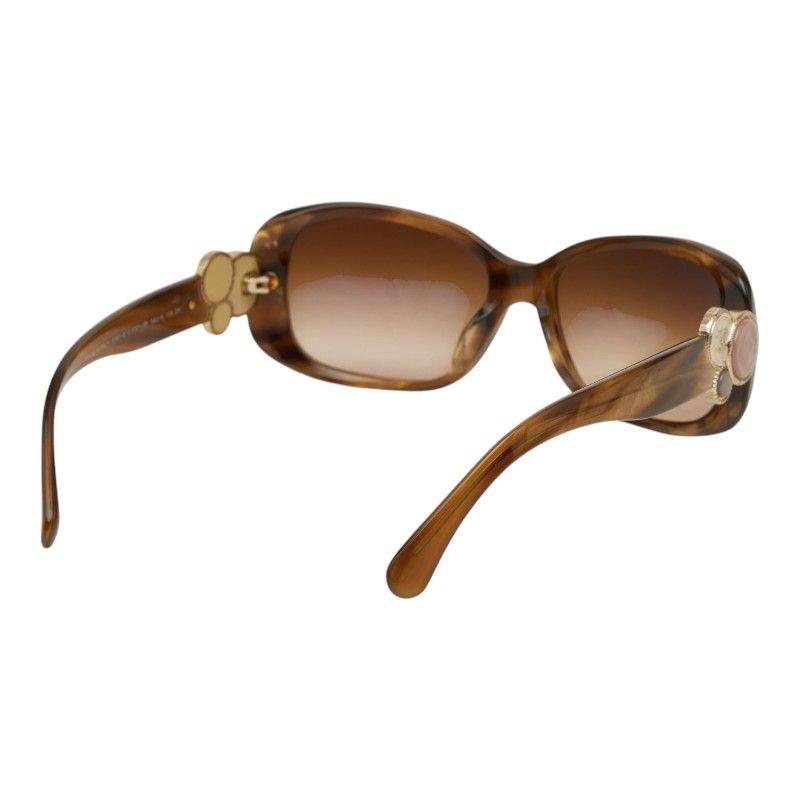 Chanel CC Logo Sunglasses 58 a Brown Acetate 1- Eyewear — view 3