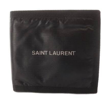 Saint Laurent Paris Nuxx East West Wallet Bifold Nylon Black