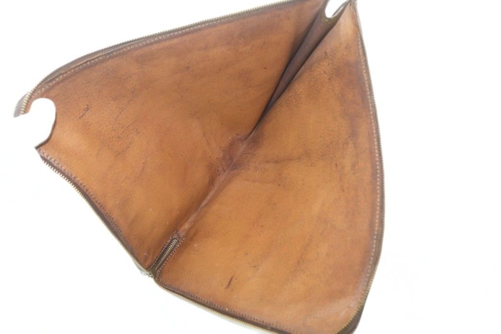 Louis Vuitton Monogram Posh Document Clutch Briefcase Brown — view 4