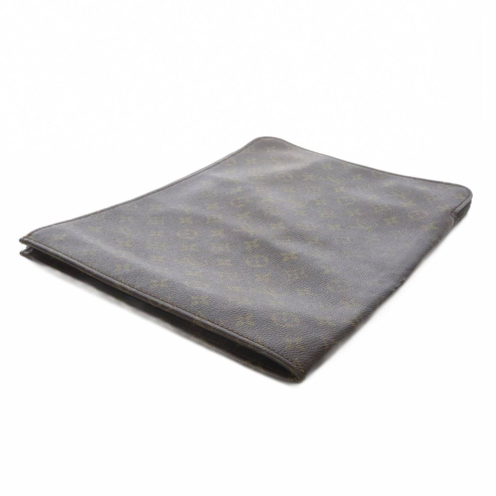 Louis Vuitton Monogram Posh Document Clutch Briefcase Brown — view 6