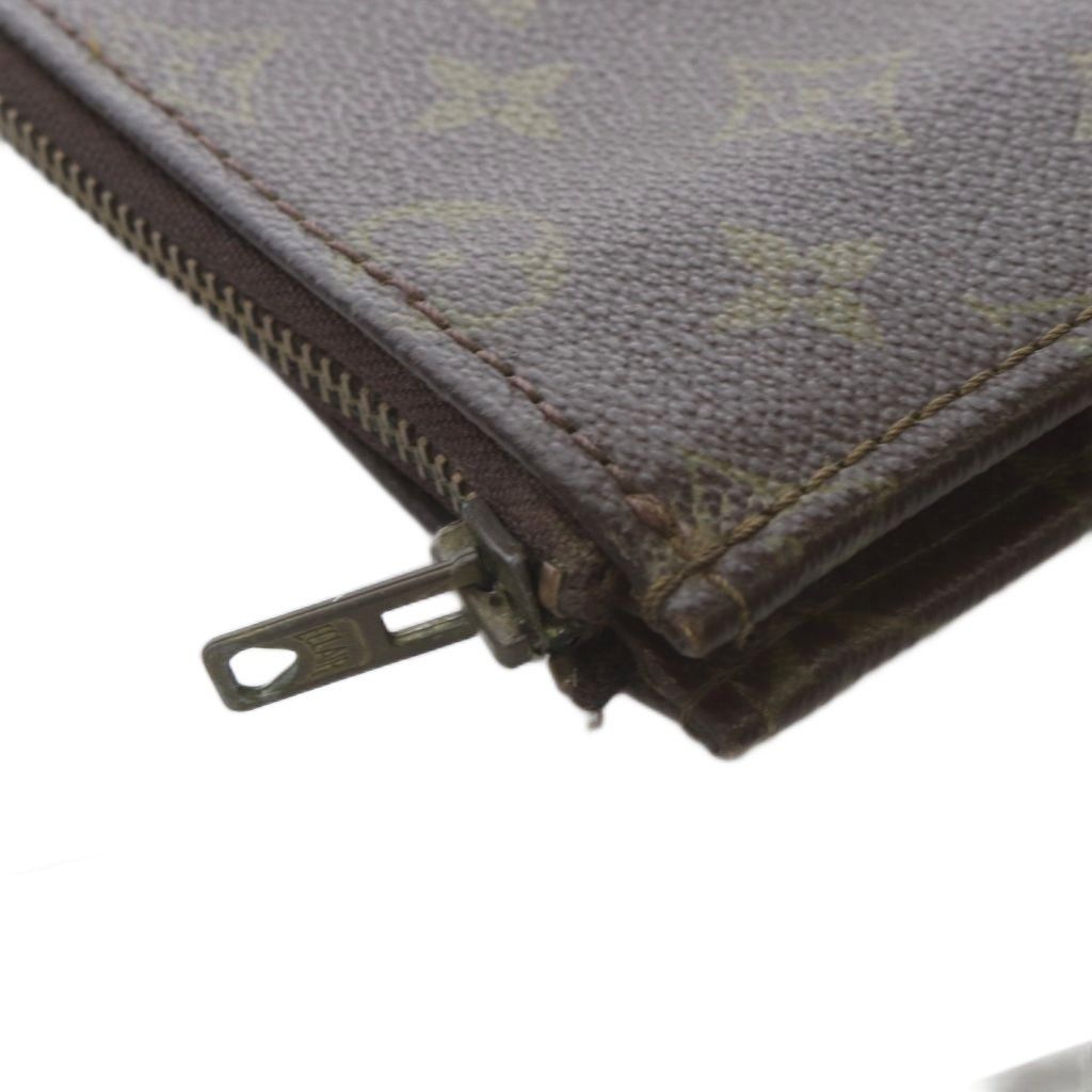 Louis Vuitton Monogram Posh Document Clutch Briefcase Brown — view 7
