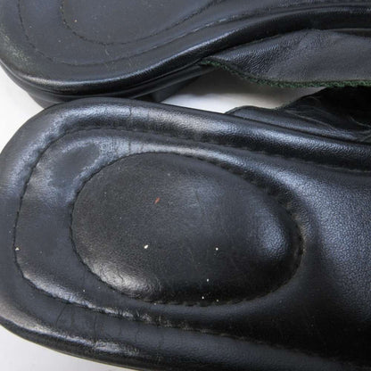 Gucci Sherry Line Thong Sandals Beach GG Logo Leather Switch 8 Black — view 6