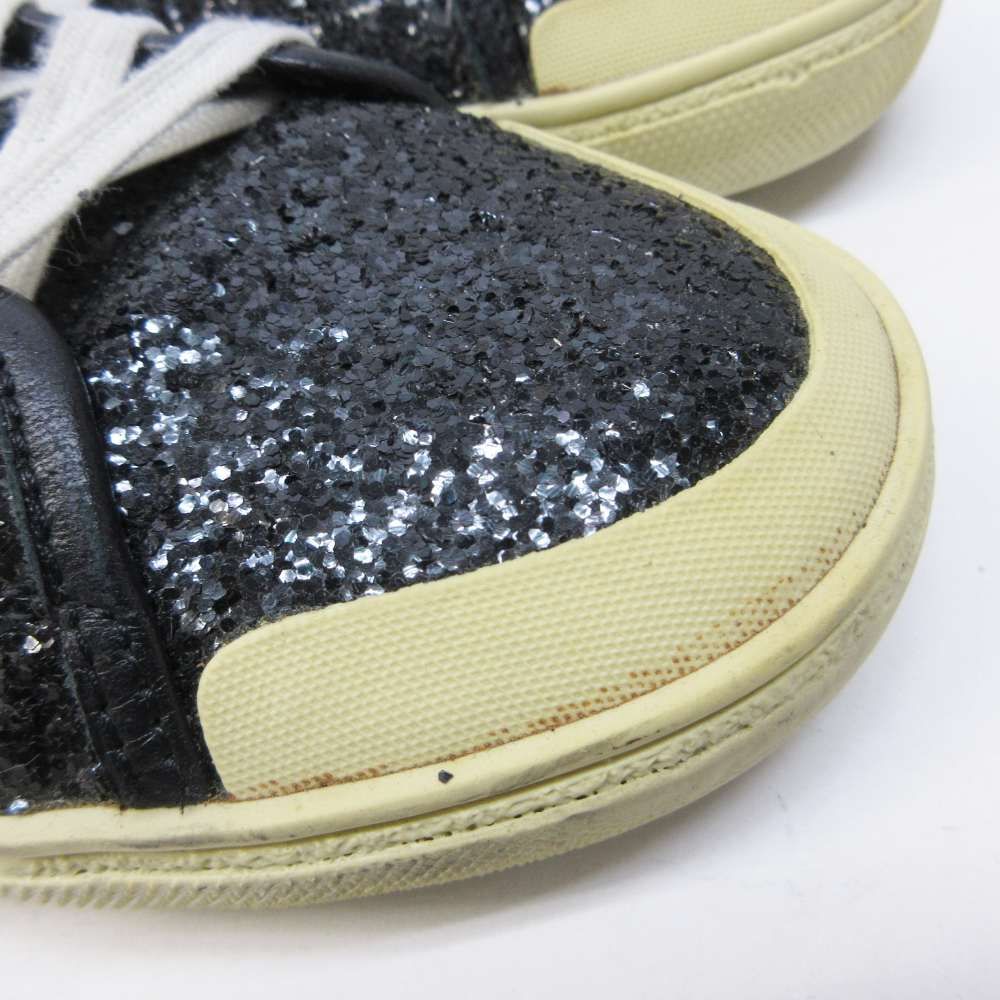 Saint Laurent Paris Eddie Era SL Glitter High Cut Sneakers Lame Contrast — view 8