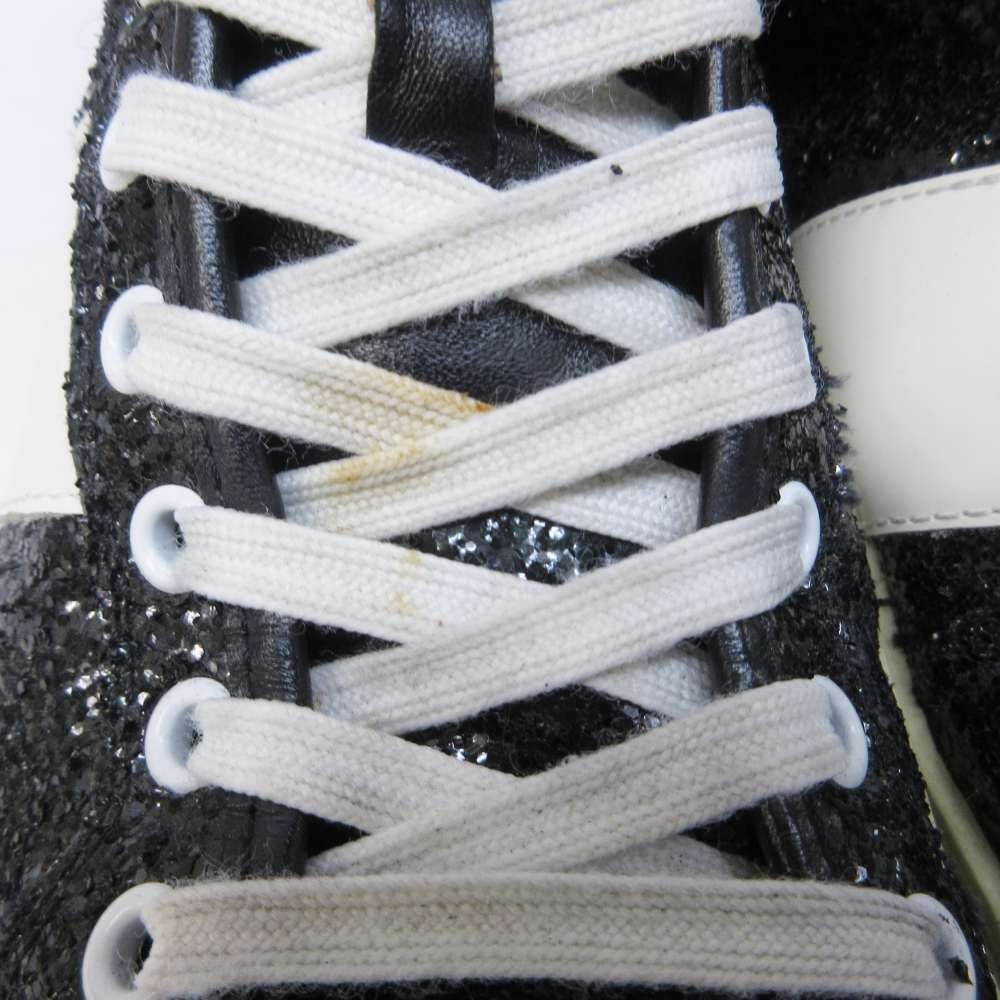 Saint Laurent Paris Eddie Era SL Glitter High Cut Sneakers Lame Contrast — view 7