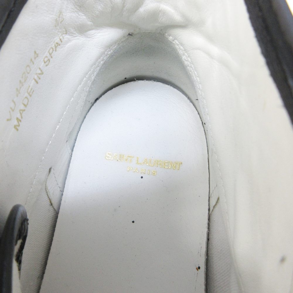 Saint Laurent Paris Eddie Era SL Glitter High Cut Sneakers Lame Contrast — view 6