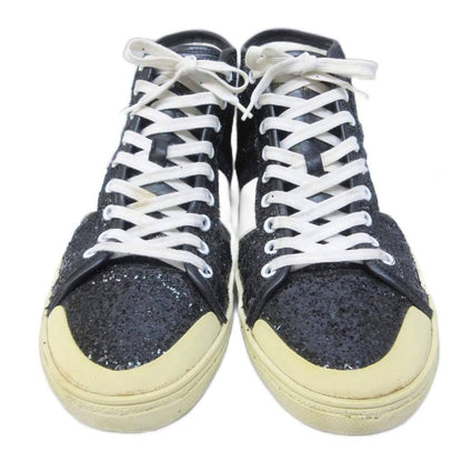 Saint Laurent Paris Eddie Era SL Glitter High Cut Sneakers Lame Contrast — view 4