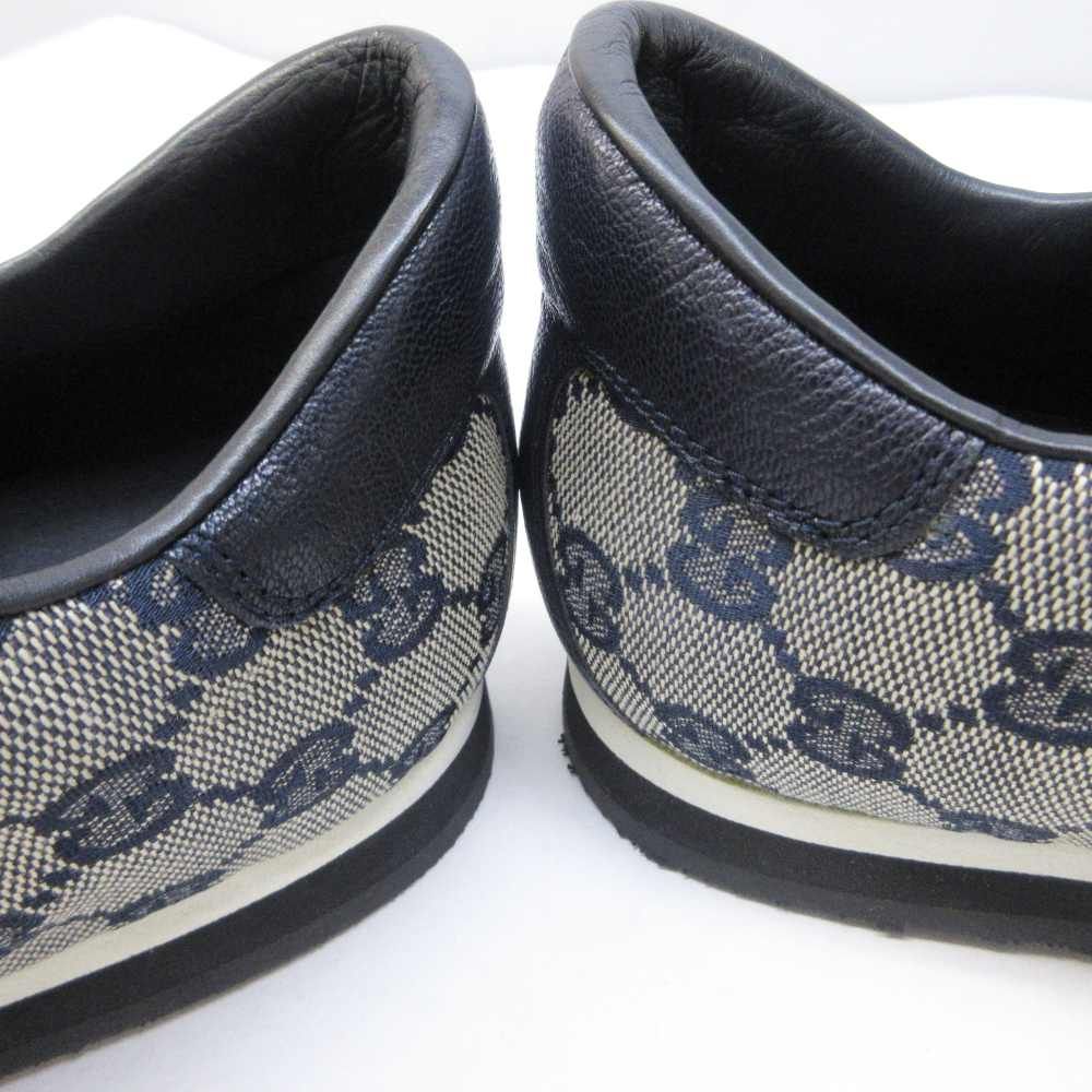 Gucci Sherry Line GG Canvas Sneakers Contrast Leather 42 Beige Navy — view 8