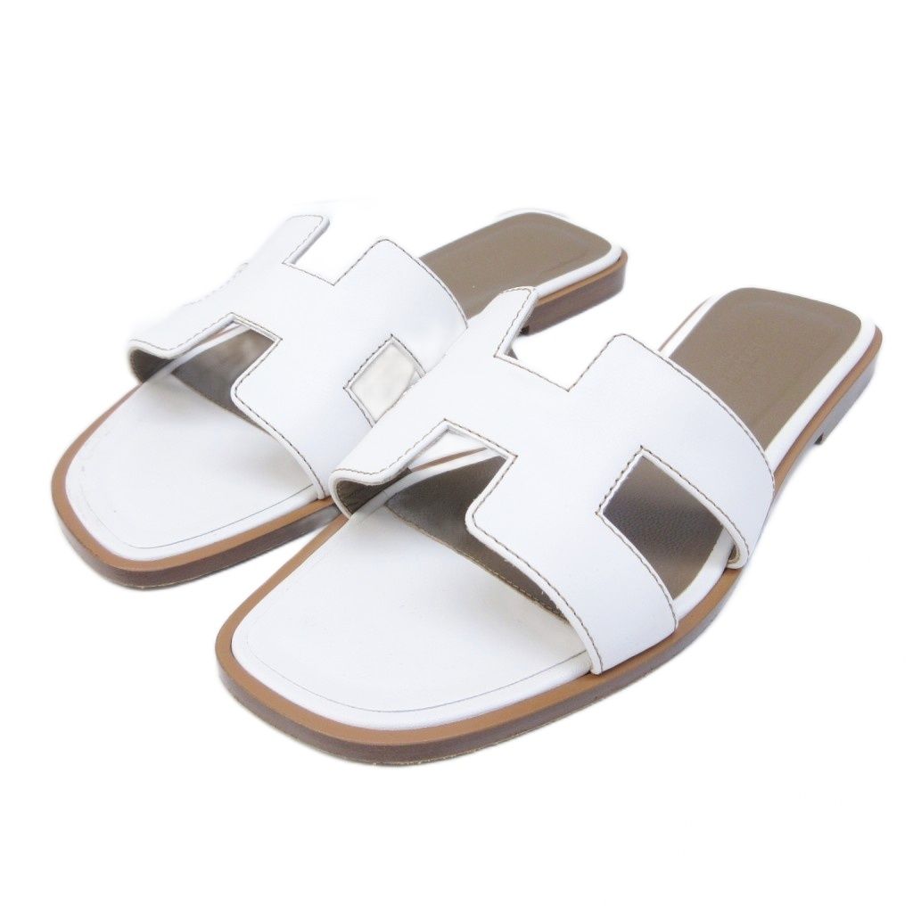 Hermes Oran Sandals Logo