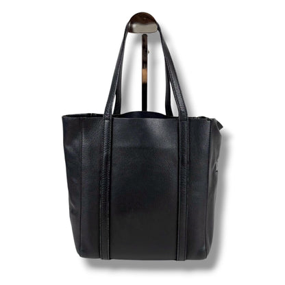 Balenciaga Everyday Tote XS Black Leather Logo Print — view 3