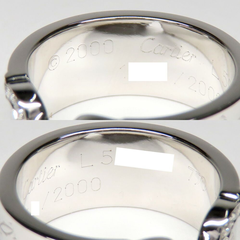 Cartier C2 Ring Christmas Limited Diamond 50 Polished — view 8