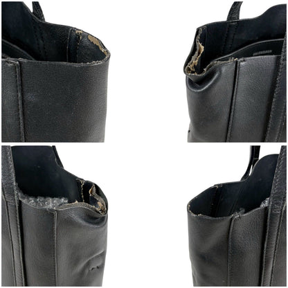 Balenciaga Everyday Tote XS Black Leather Logo Print — view 5