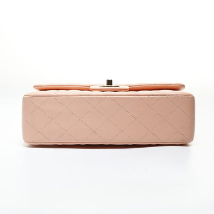 Chanel Shoulder Bag Quilted Double Flap Lambskin — view 7