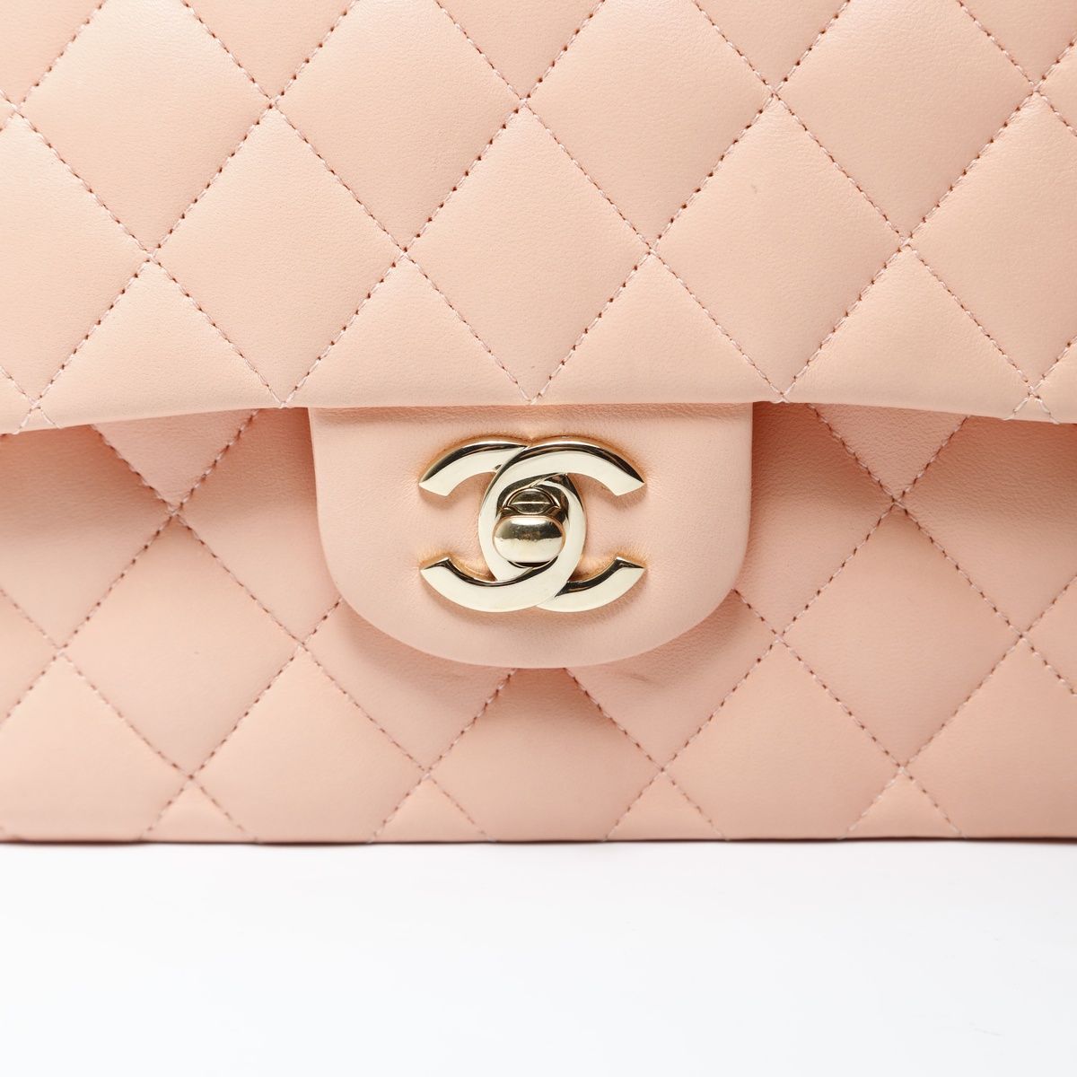 Chanel Shoulder Bag Quilted Double Flap Lambskin — view 8