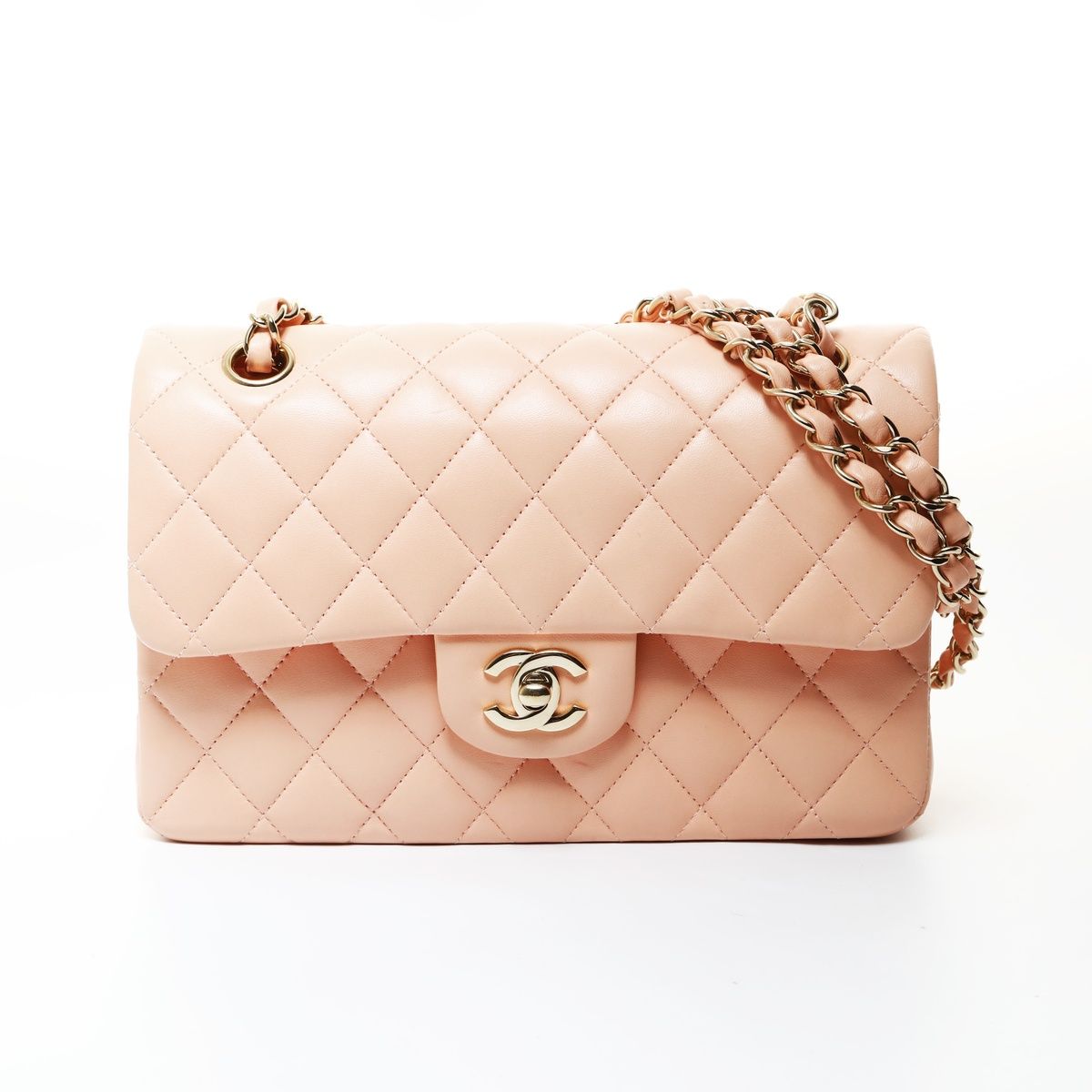 Chanel Shoulder Bag Quilted Double Flap Lambskin