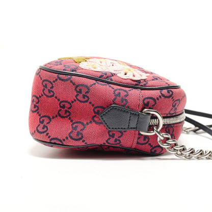 Gucci Shoulder Bag GG Marmont Canvas Embroidery Chain — view 4