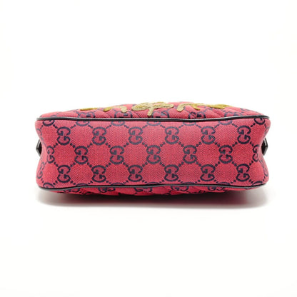 Gucci Shoulder Bag GG Marmont Canvas Embroidery Chain — view 7