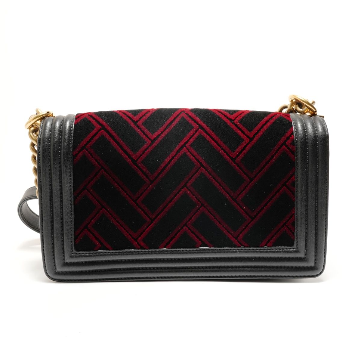 Chanel Shoulder Bag Velour — view 2