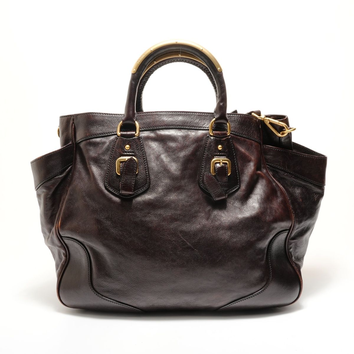Prada Handbag Grasseca Frazi Dome Satchel — view 2