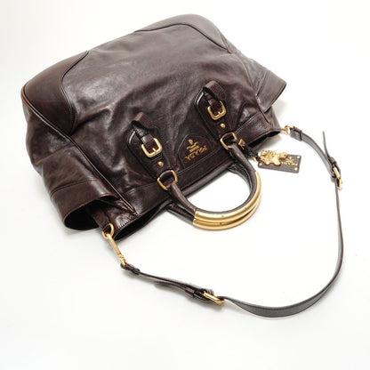 Prada Handbag Grasseca Frazi Dome Satchel — view 8