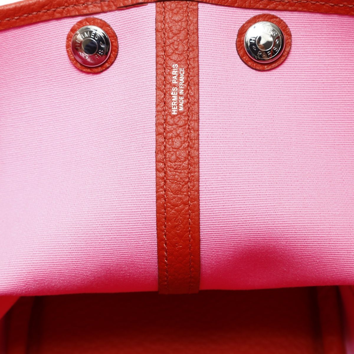 Hermes Handbag Garden Party TPM Rouge Ducese — view 9