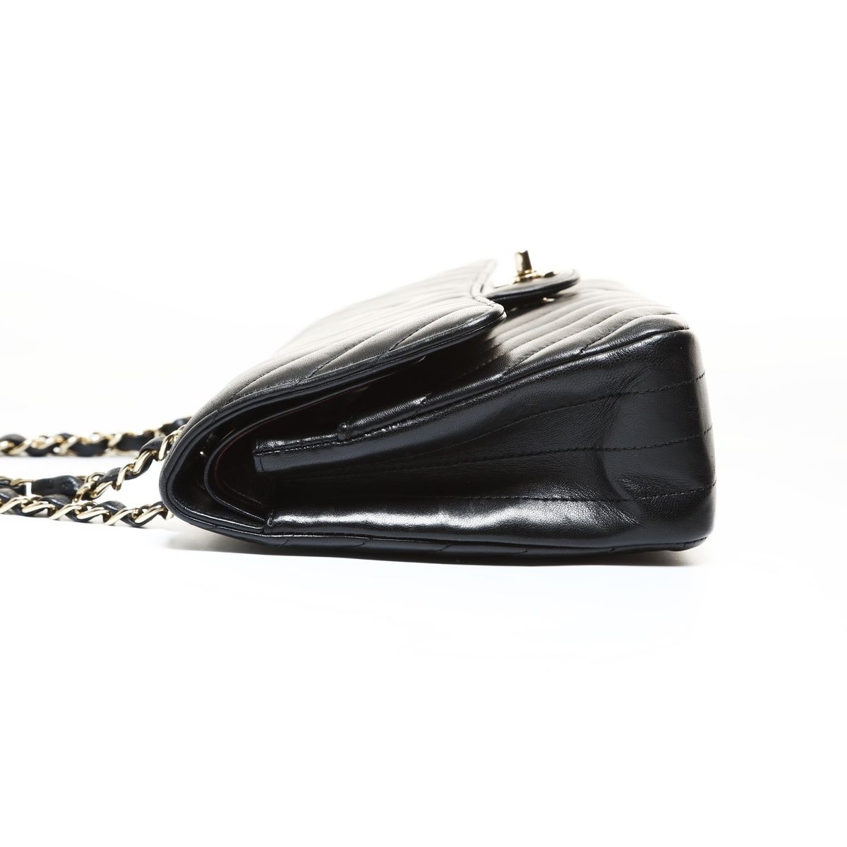 Chanel Shoulder Bag Chez Blanc CC Logo Double Flap — view 3