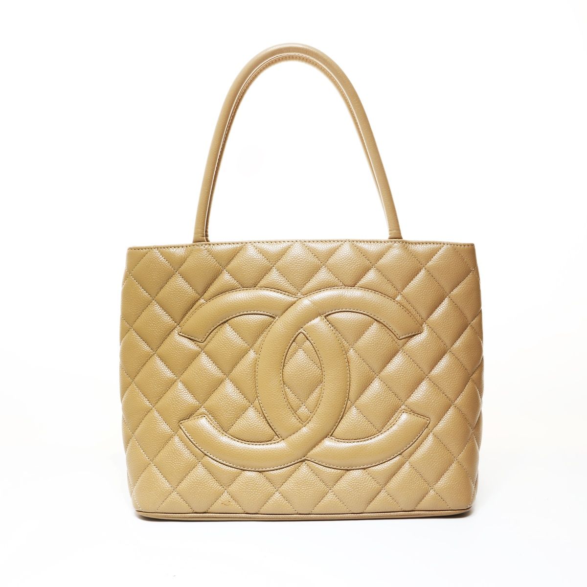 Chanel Handbag Medallion Tote Caviar Leather