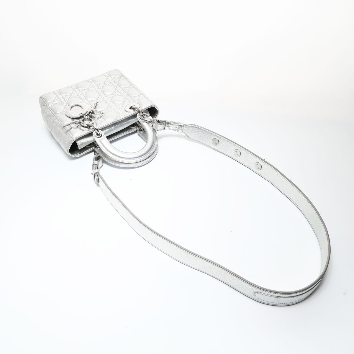 Dior Handbag Lady Cannage Metallic — view 9