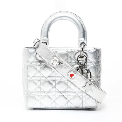 Dior Handbag Lady Cannage Metallic