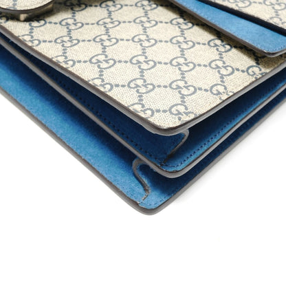 Gucci Shoulder Bag Dionysus GG Supreme Blue Mus Flora — view 6