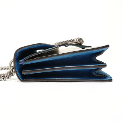 Gucci Shoulder Bag Dionysus GG Supreme Blue Mus Flora — view 3