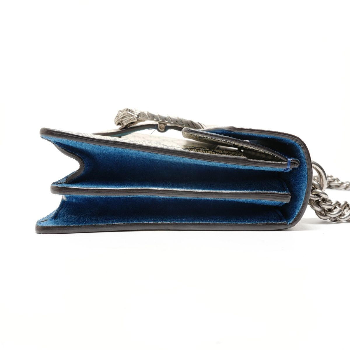 Gucci Shoulder Bag Dionysus GG Supreme Blue Mus Flora — view 4