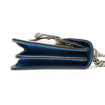Gucci Shoulder Bag Dionysus GG Supreme Blue Mus Flora — view 4