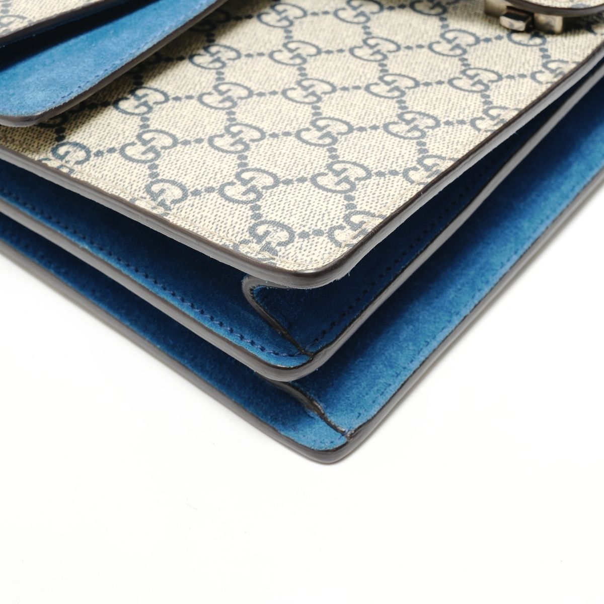 Gucci Shoulder Bag Dionysus GG Supreme Blue Mus Flora — view 5