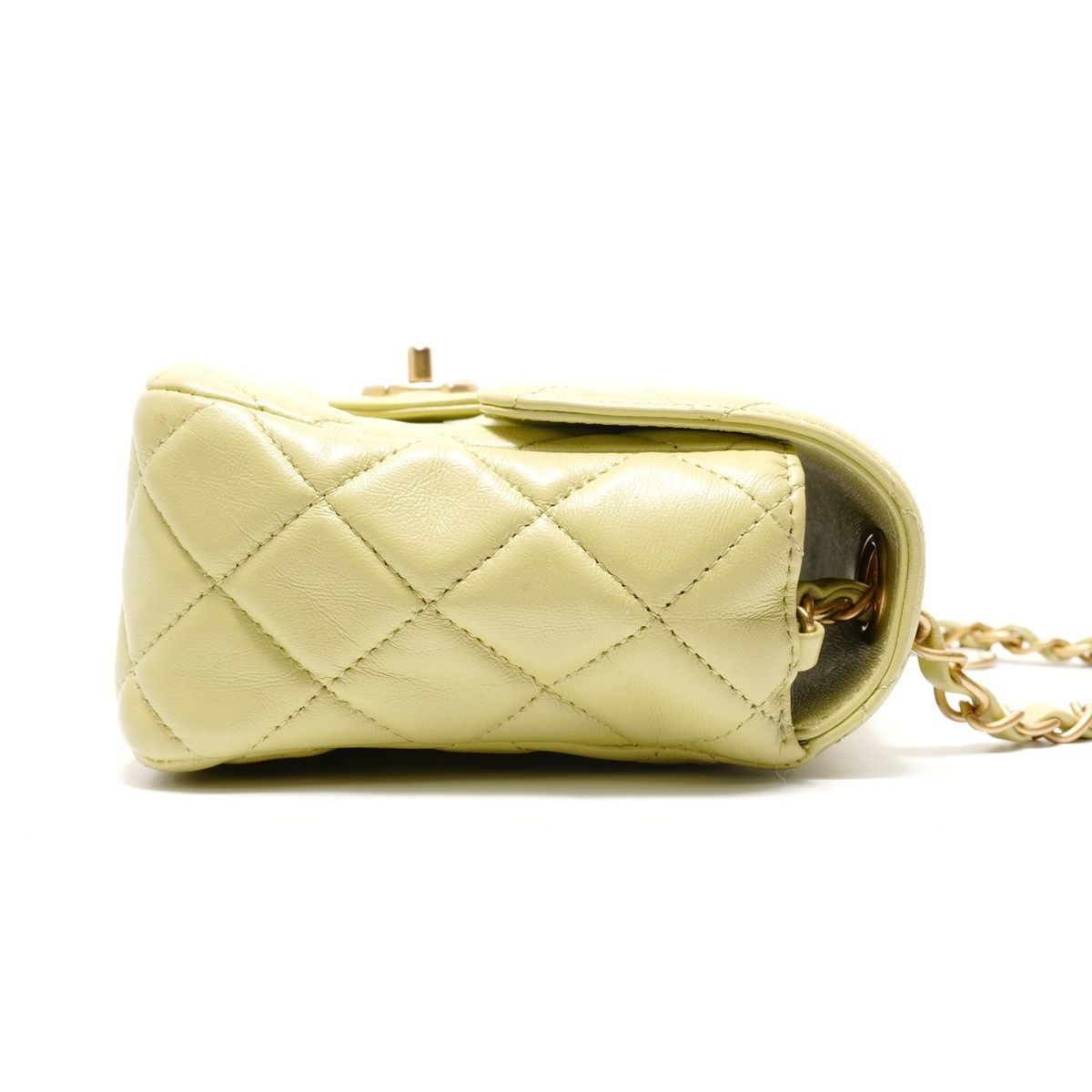 Chanel Shoulder Bag Mini Quilted Lambskin Matte Togo Rudo — view 4