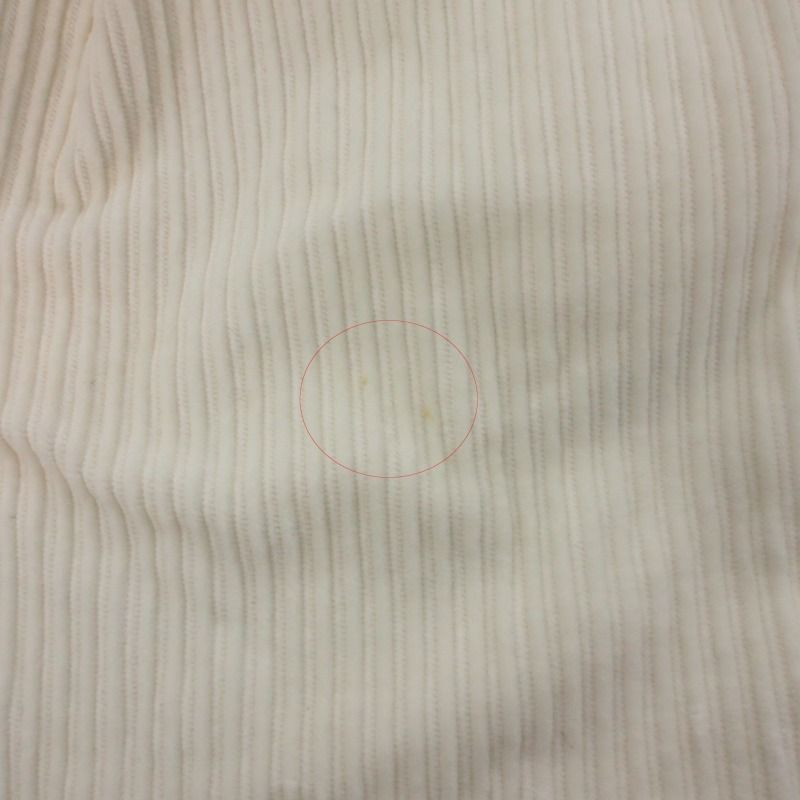 Saint Laurent Paris Corduroy Tack Pants 38 White — view 8