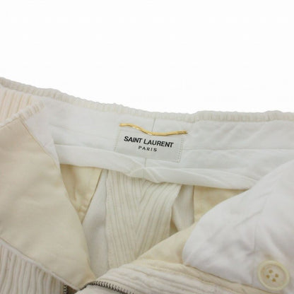 Saint Laurent Paris Corduroy Tack Pants 38 White — view 6