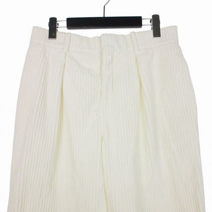 Saint Laurent Paris Corduroy Tack Pants 38 White — view 3