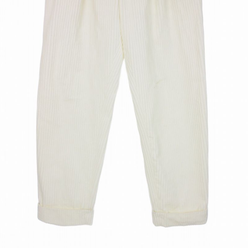 Saint Laurent Paris Corduroy Tack Pants 38 White — view 4