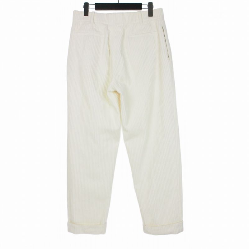 Saint Laurent Paris Corduroy Tack Pants 38 White — view 2